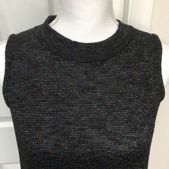 Sleeveless Black Sparkle Tunic/Dress Sz XL Juniors - Picture 2 of 4